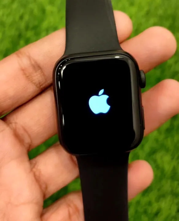 Side view of the Series 10 Apple Logo Smartwatch, emphasizing its elegant design and adjustable strap.