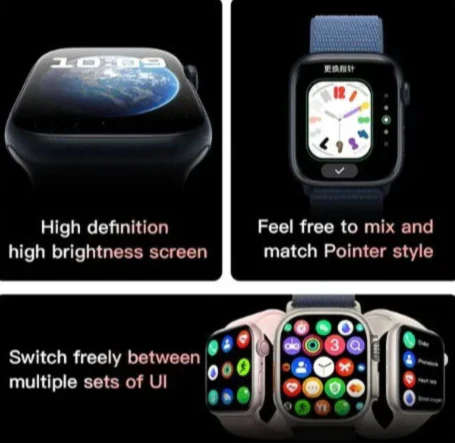 Affordable D9 Ultra Smart Watch 7+1 with 7+1 features for health and fitness tracking.