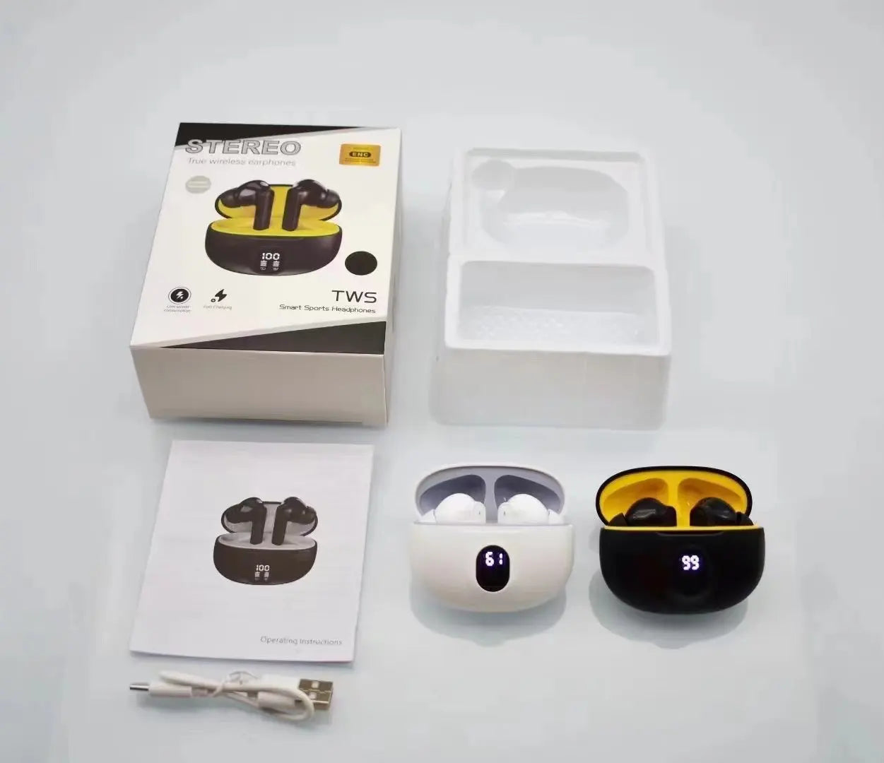 Noise cancelling feature of TWS 895B earbuds blocking out external sounds.