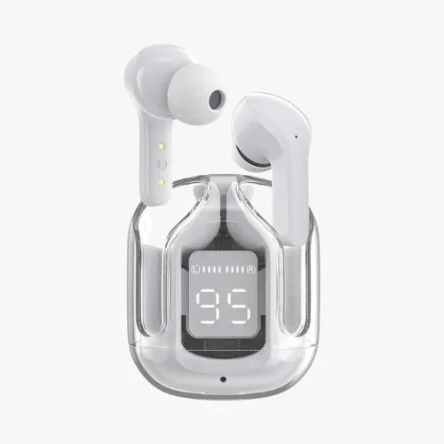Air 31 TWS Transparent Earbuds with modern, stylish packaging and accessories.