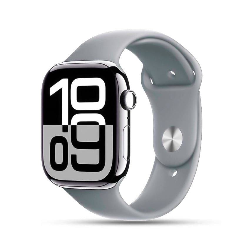 Person wearing the Series 10 Apple Logo Smartwatch during a workout session.