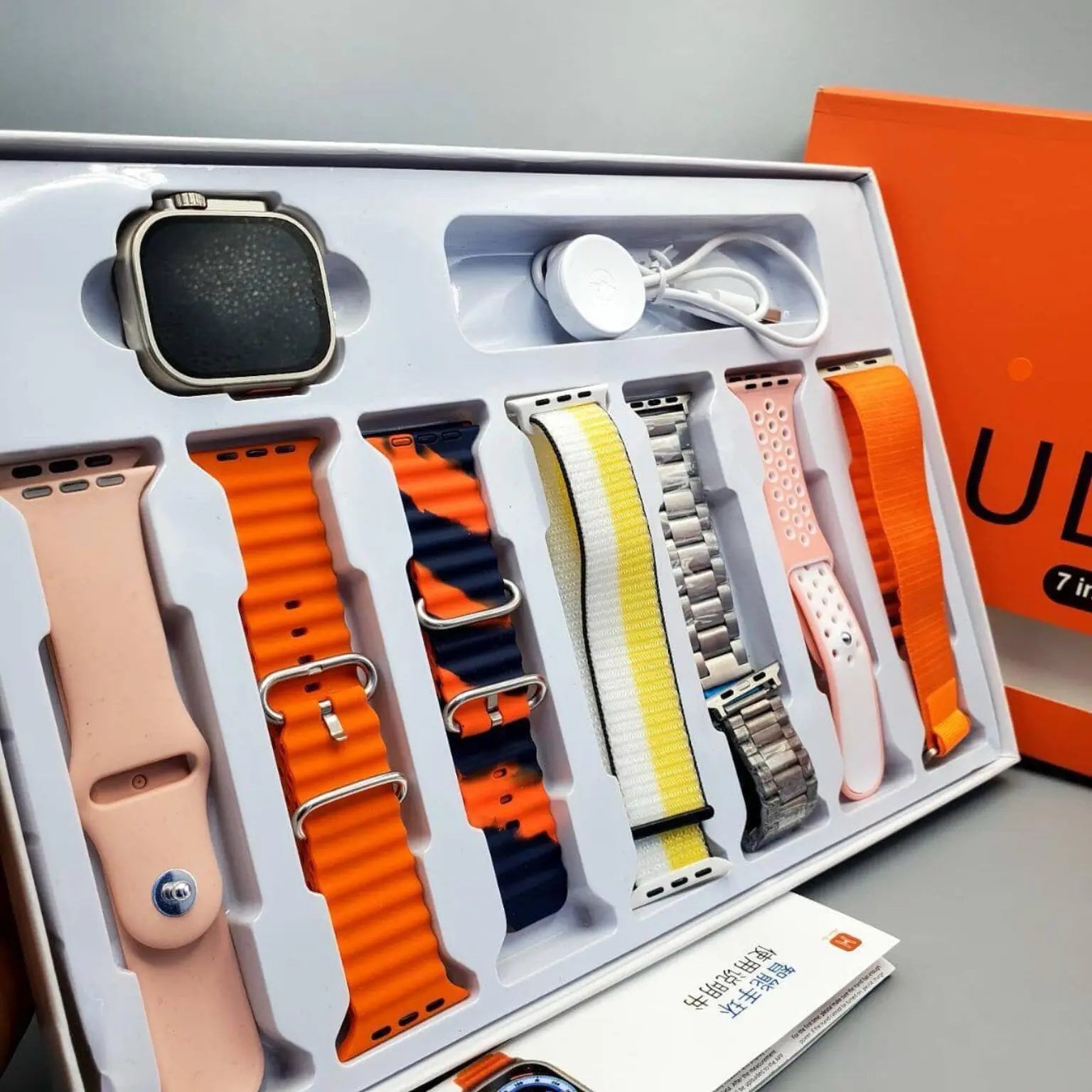 Ultra 7-in-1 Strap Smart Watch with multiple straps