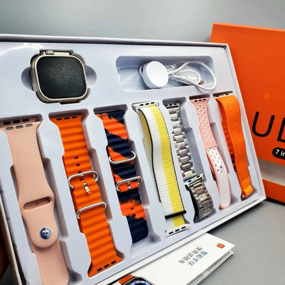 Ultra 7-in-1 Strap Smart Watch with multiple straps