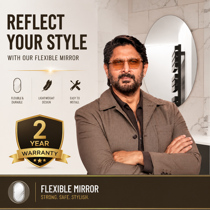 Premium Flexible Oval Wall Mirror